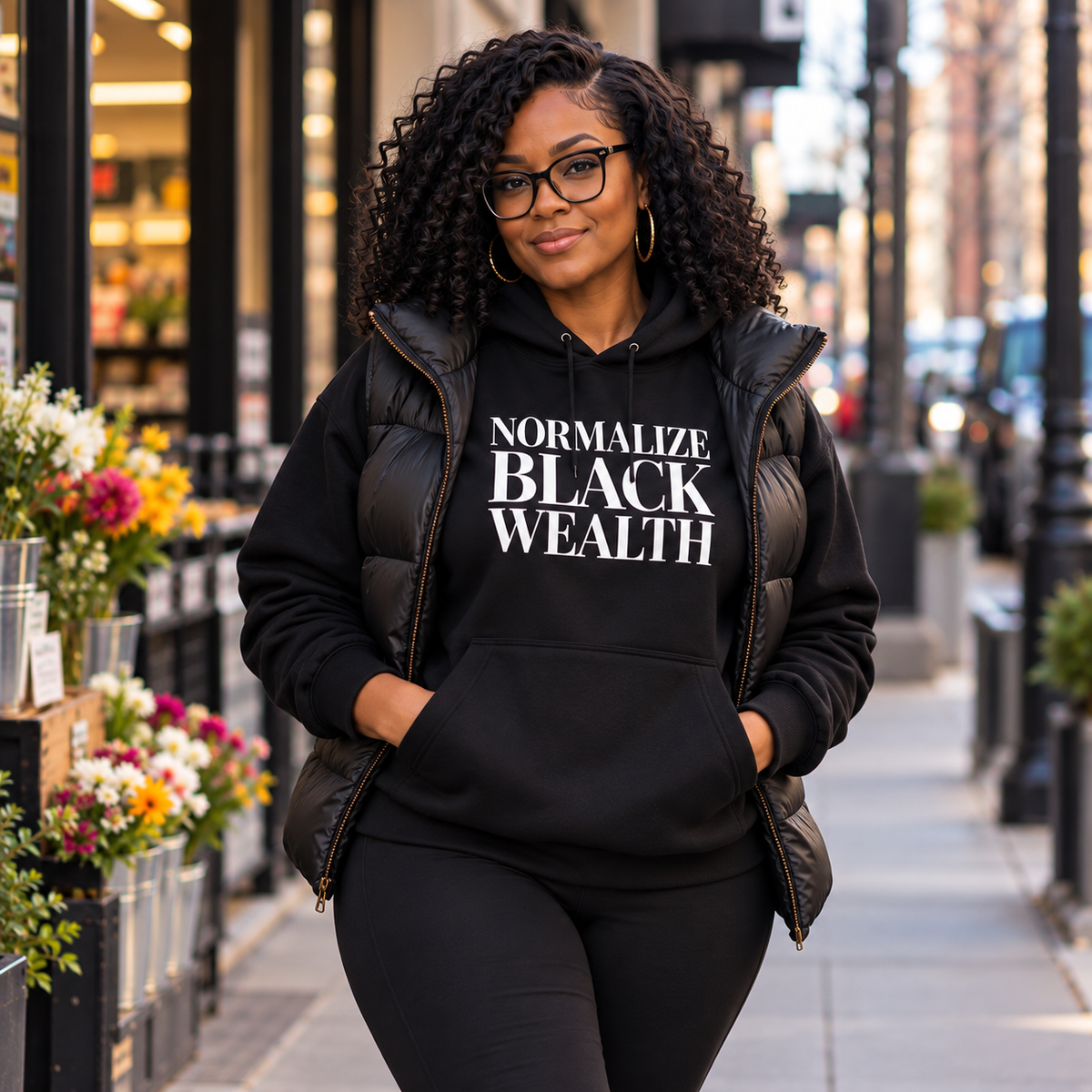 Normalize Black Wealth | Unisex Hoodie