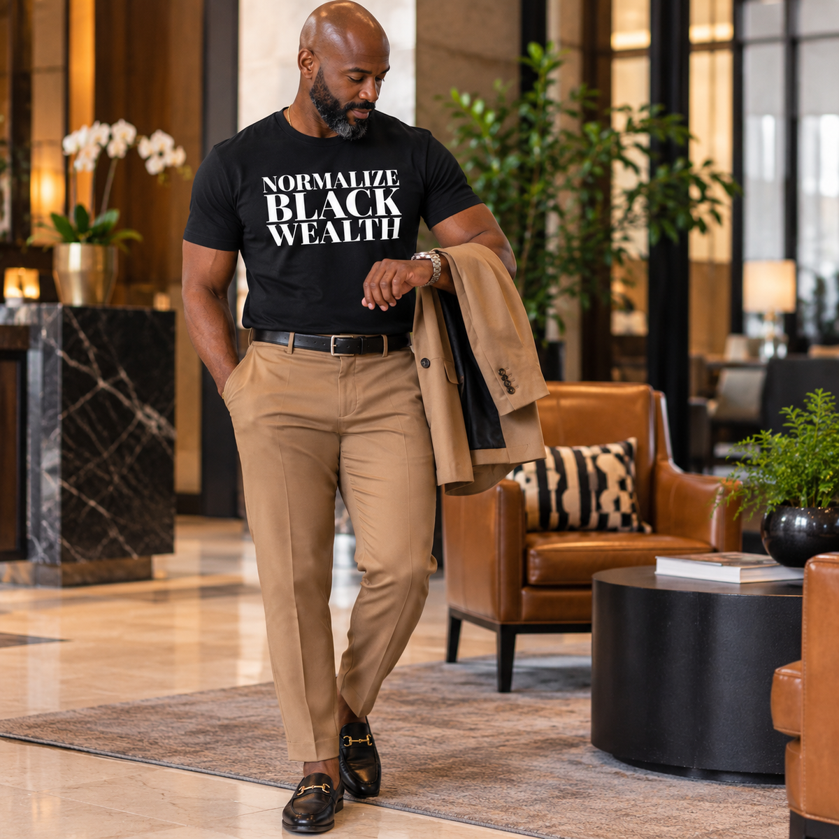 Normalize Black Wealth | Unisex Statement Tee