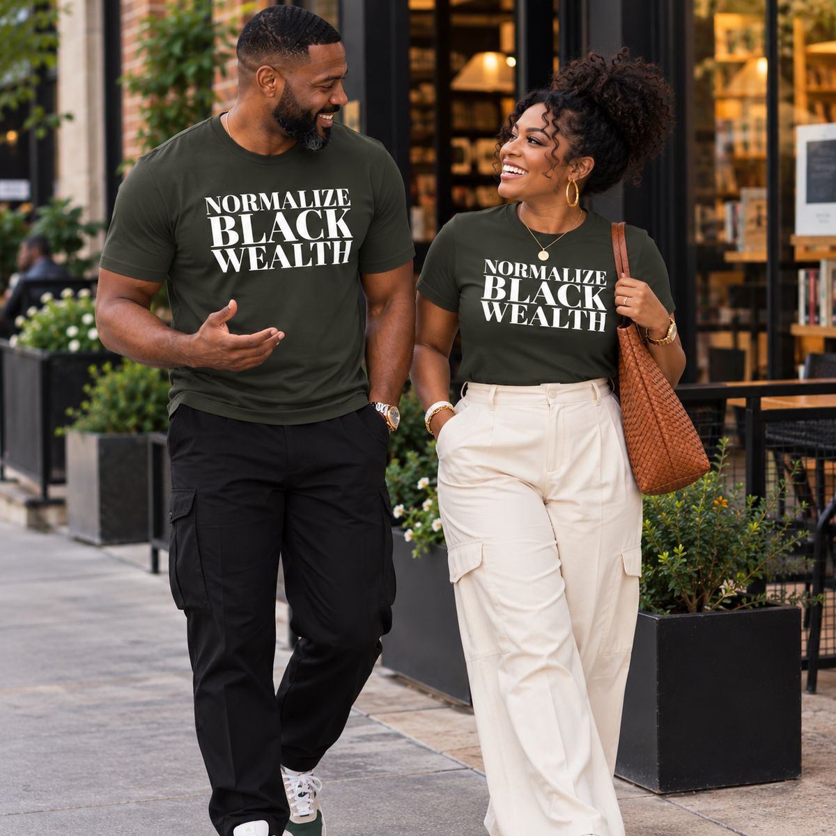 Normalize Black Wealth | Unisex Statement Tee