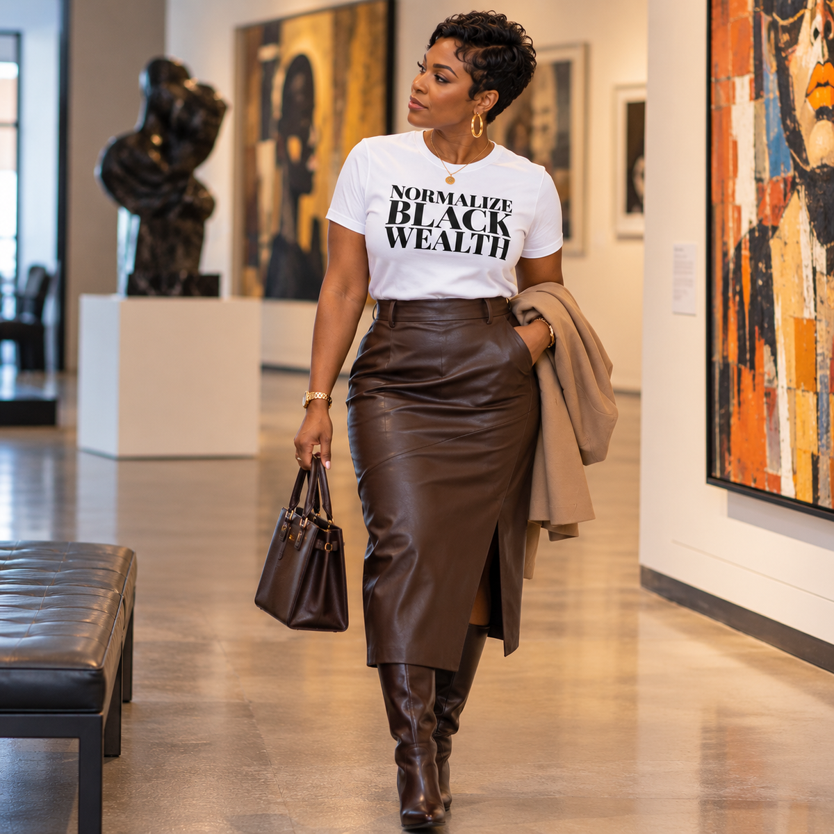 Normalize Black Wealth | Unisex Statement Tee
